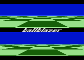 Ballblazer title screen for Atari 5200